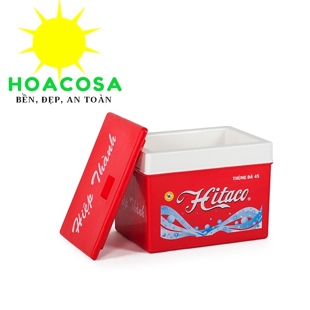 Thùng Đá 45L  Hitaco Nắp Rời Nhựa Hiệp Thành Có Vòi Xả Dày Dặn, Giữ Đá Lâu- Đồ Gia Dụng Hoacosa.