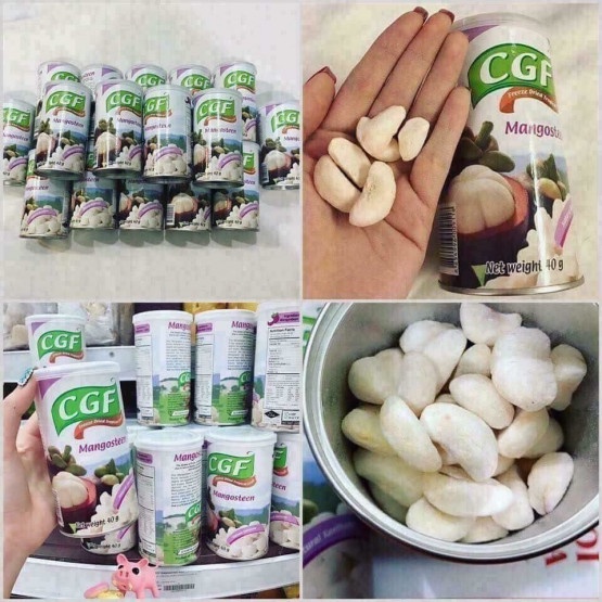 Măng cụt tách hạt sấy lạnh nguyên chất CGF Thái Lan 40g, đồ ăn vặt ngon rẻ Sài Gòn