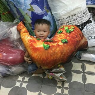 Gối ôm 3d đùi gà có hành 75cm