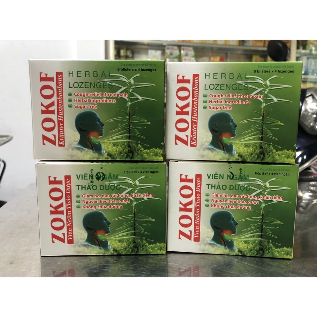 ZOKOF - KẸO NGẬM GIẢM HO, VỊ DỄ CHỊU