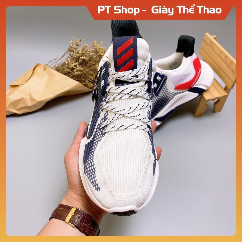 [FreeShip+Giá Hủy Diệt] Giầy Alphabounce xịn sò Full phụ kiện, Giày Sneaker Alphabounce 2020 trắng đỏ , Hót trend