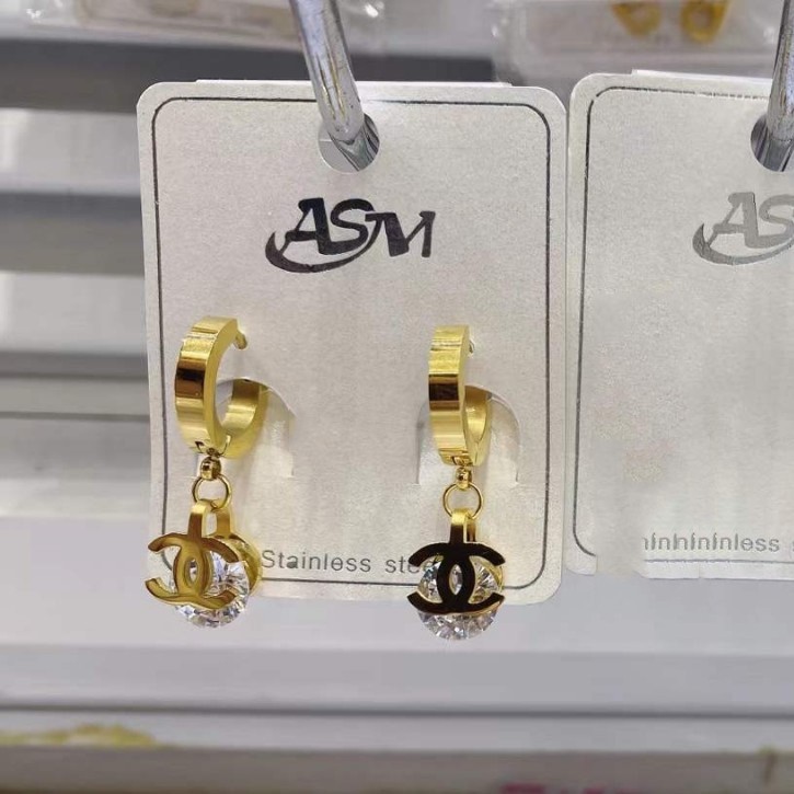 Bông Tai Tòn Ten Thép Titan Ko Han Rỉ TT 3734