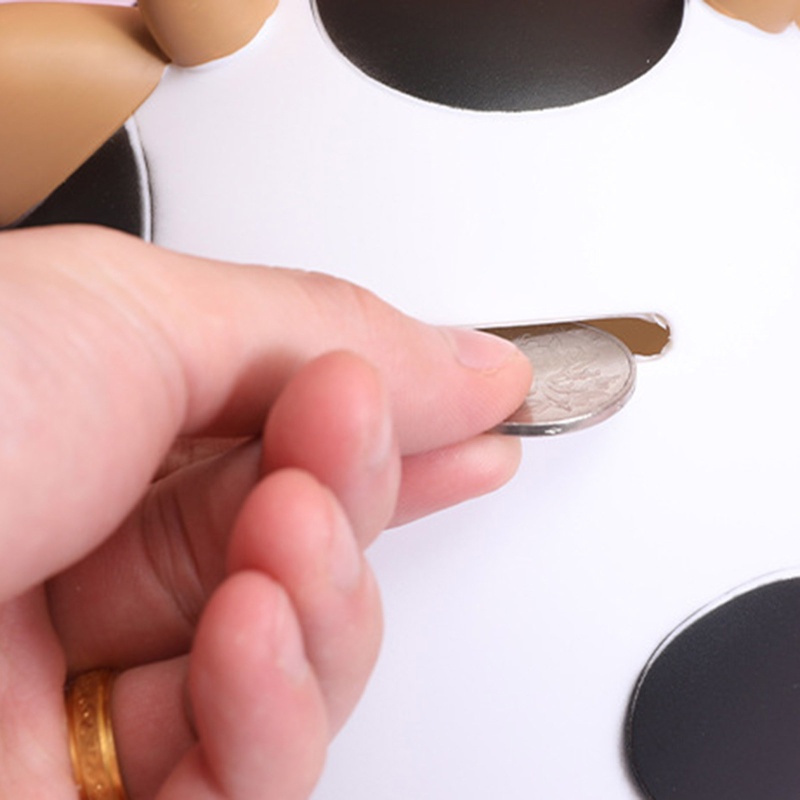 Hộp Đựng Tiền Tiết Kiệm Bằng Vinyl Hình Bò Hoạt Hình Sáng Tạo Trang Trí Phòng Ngủ/Phòng Bé