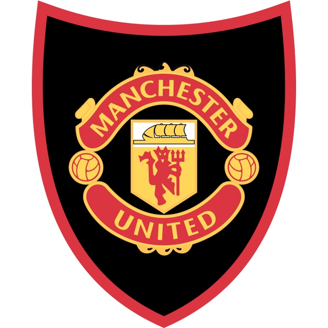 Bộ 10 STICKER decal hình dán logo MANCHESTER UNITER, dán laptop, dán xe
