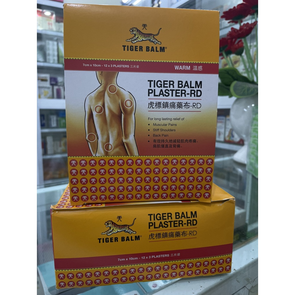Cao dán nóng giảm đau con hổ Tiger Balm Plaster-RD 7 x 10cm