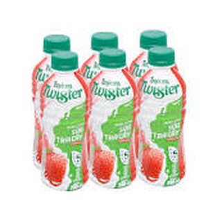 Lốc 6 chai - Sữa trái cây Twister Hương Dâu 290ml