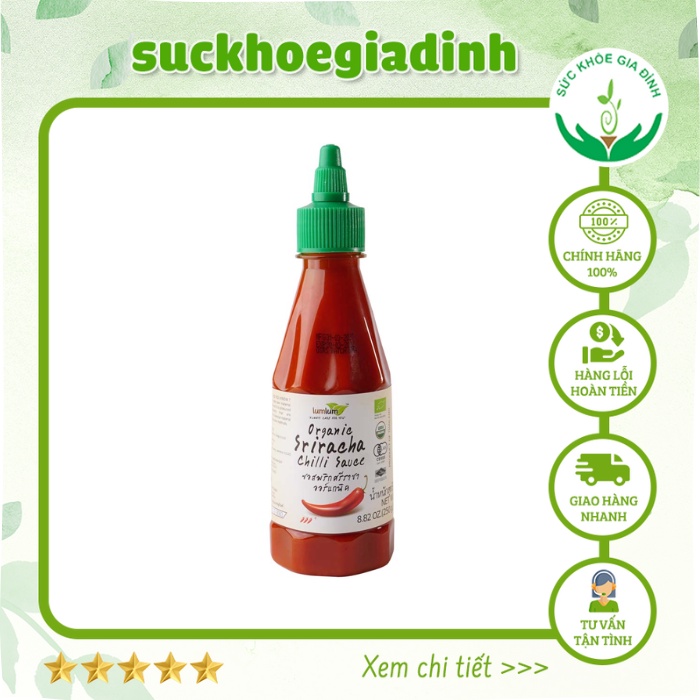 Tương  Ớt  Hữu  Cơ  Lum  Lum  250g