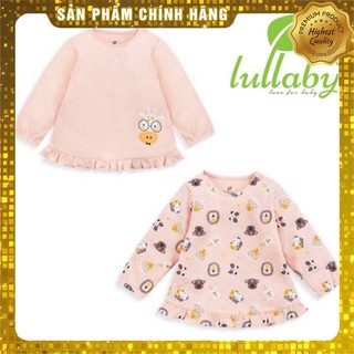 [Lullaby] Set 2 áo thu đông bèo gấu bé gái từ 1-6 tháng tuổi