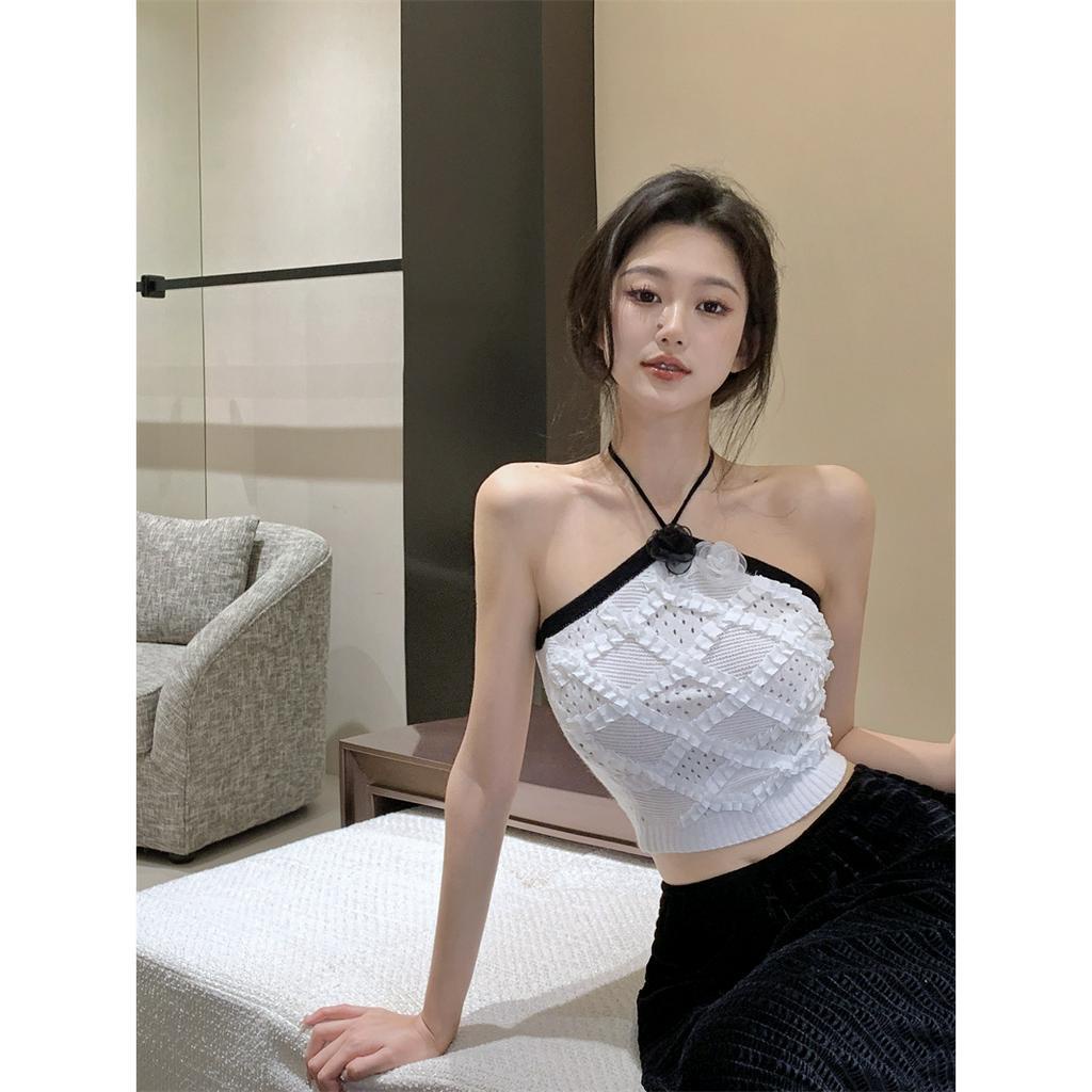 QADCOL Áo Hai Dây Màu Trơn Phong Cách Phương Tây Thời Trang Mùa Hè Cho Nữ