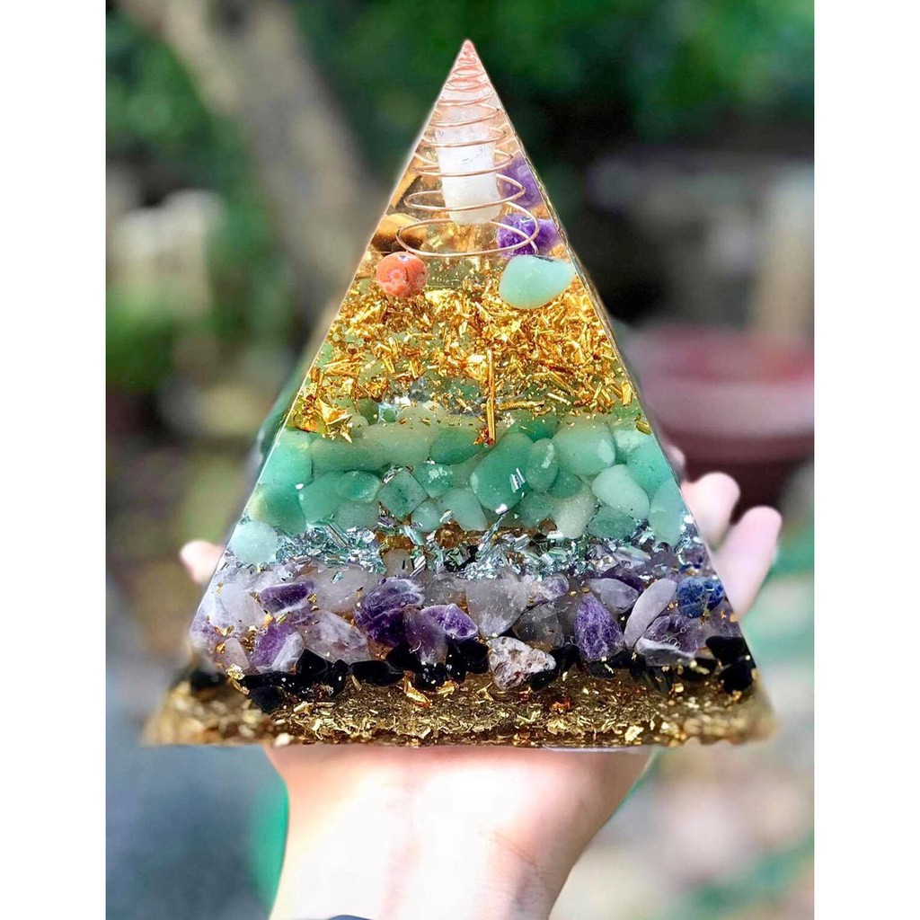 Orgonite Kim tự tháp năng lượng tăng vượng khí, thiền định sâu, giảm stress