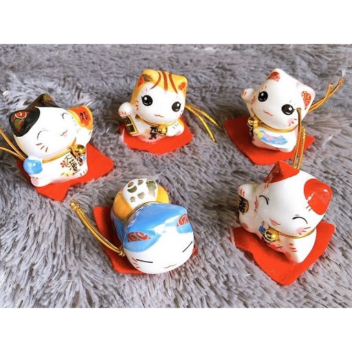 Bộ 5 mèo thần tài may mắn phát lộc phát tài | BigBuy360 - bigbuy360.vn