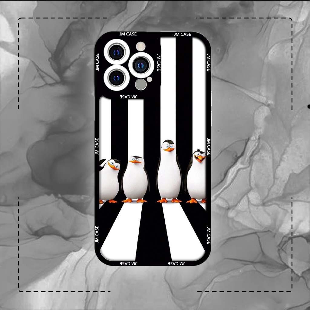 Ốp lưng iphone cạnh vuông JM CASE chim cánh cụt madagasca 6plus/6s/6splus/7/7plus/8/8plus/x/xs/11/12/pro/max/plus/promax