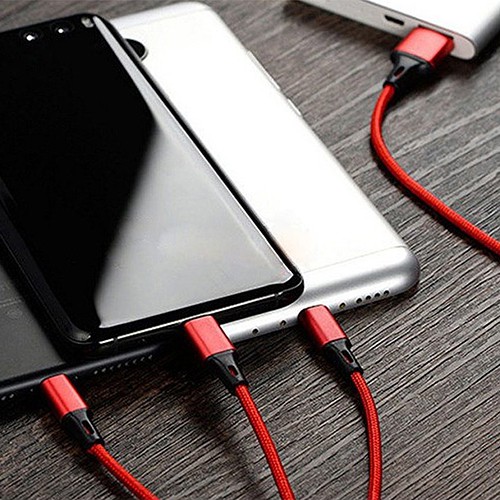 Cáp Sạc 3 Đầu Lightning, Micro USB, Type C -LP-116