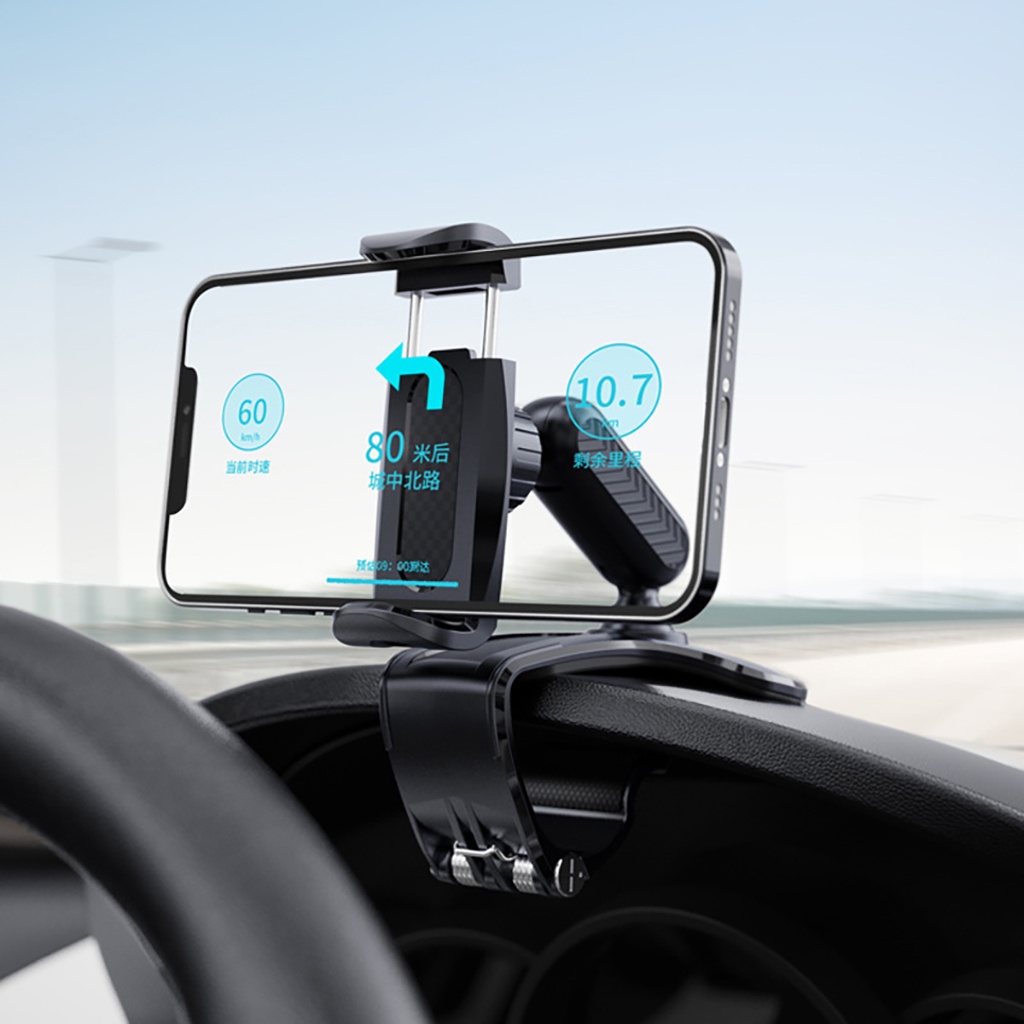 Giá Đỡ Điện Thoại Kẹp Taplo Ô Tô Xe Hơi Đa Năng Tiện Dụng Xoay 360 độ