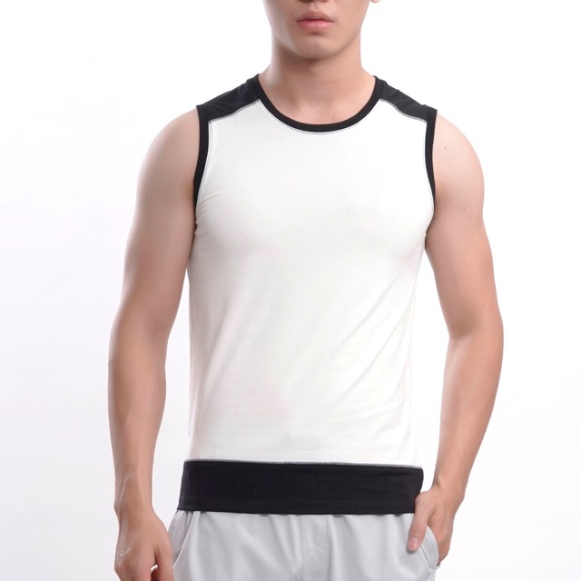Áo tanktop Aristino chờm vai phối màu khoẻ khoắn