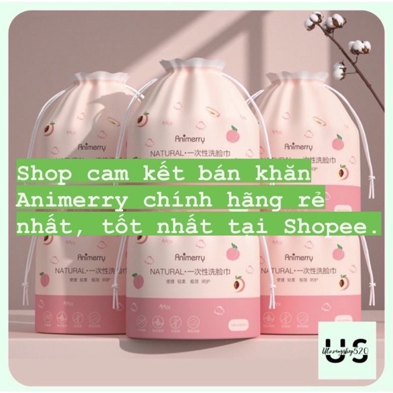 ( Tặng qùa ) Khăn giấy thơm dùng 1 lần khô, ướt, lau đa năng, tẩy trang Animerry Ulzzangshop520