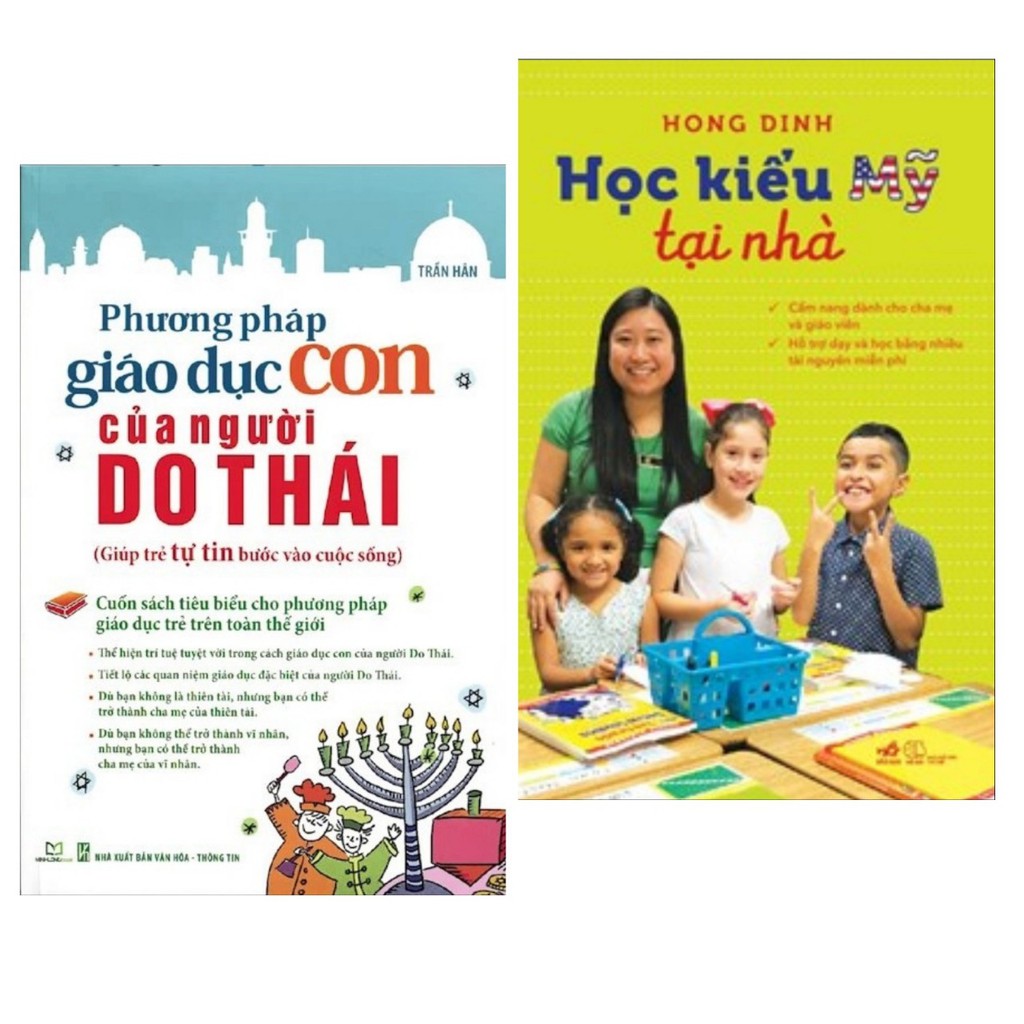 Sách - Combo Học Kiểu Mỹ Tại Nhà + Phương Pháp Giáo Dục Con Của Người Do Thái (Bộ 2 Cuốn)