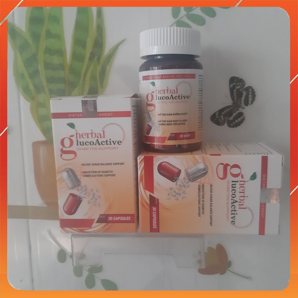 VIÊN UỐNG HERBAL GLUCOACTIVE - Hỗ Trợ Giải Quyết Nỗi Lo Tiểu Đường Ổn Định Đường Huyết - [CHÍNH HÃNG HỘP 30 VIÊN] | BigBuy360 - bigbuy360.vn