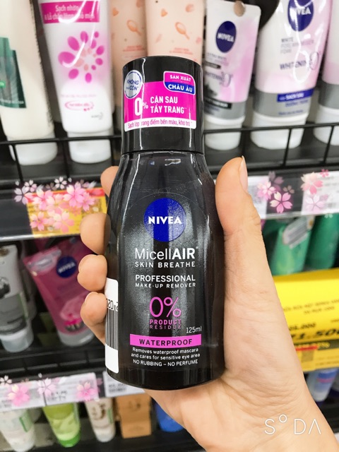 NƯỚC TẨY TRANG NIVEA THÁI KHÔNG CHỨA CỒN PHIÊN BẢN MỚI!MỚI!MỚI!!!