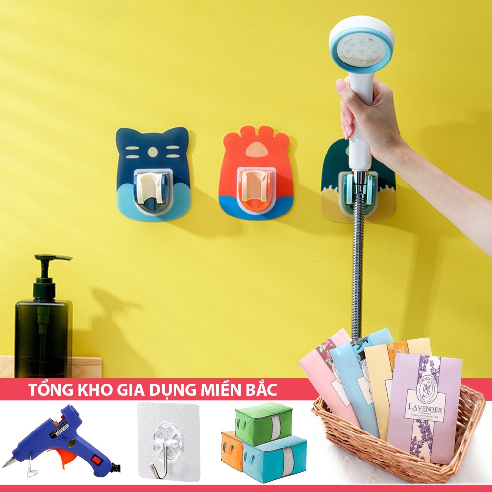 [Tổng Kho Sỉ] Giá Treo Vòi Hoa Sen K6, Đế Kẹp Vòi Sen Vòi Xịt Toilet Dán Tường Bằng Nhựa Họa Tiết Hoạt Hình