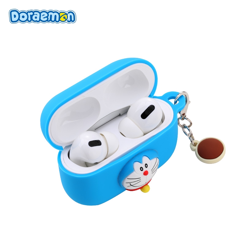 Vỏ Bảo Vệ Hộp Đựng Tai Nghe Airpods Hình Doraemon 3d Đáng Yêu