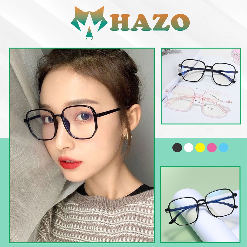 Mắt Kính Giả Cận Hazo 458 Mắt Biếc Retro Hàn Quốc Cực Đẹp - Hazo
