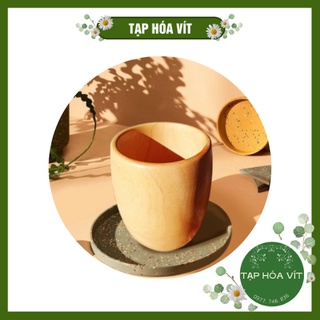 Cốc Gỗ Uống Trà Nguyên Khối Cốc Uống Nước Cao Cấp Tạp Hóa Vít THV004