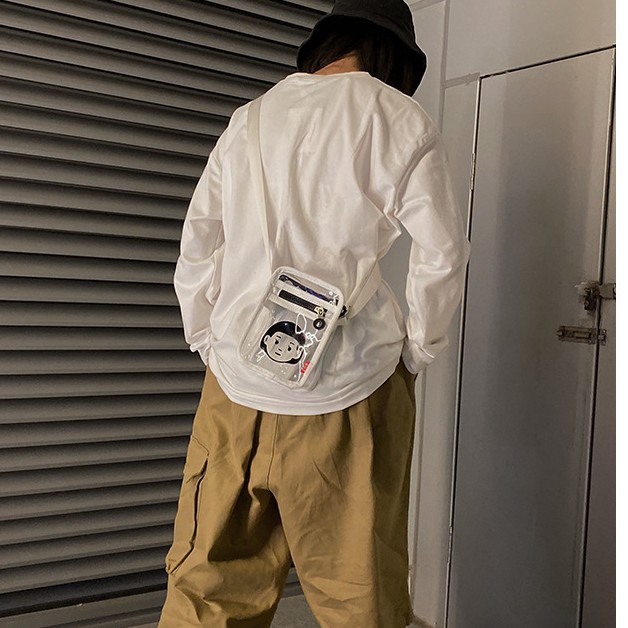 Túi đeo chéo trong suốt nam nữ Sinal | BigBuy360 - bigbuy360.vn