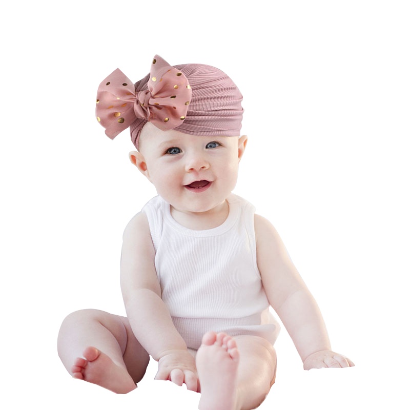 Băng Đô Nơ Mềm Mại Co Giãn Cho Bé