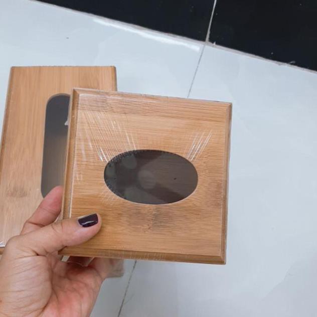 Hộp đựng giấy ăn gỗ tre tự nhiên sang trọng bền đẹp - HV Store 328