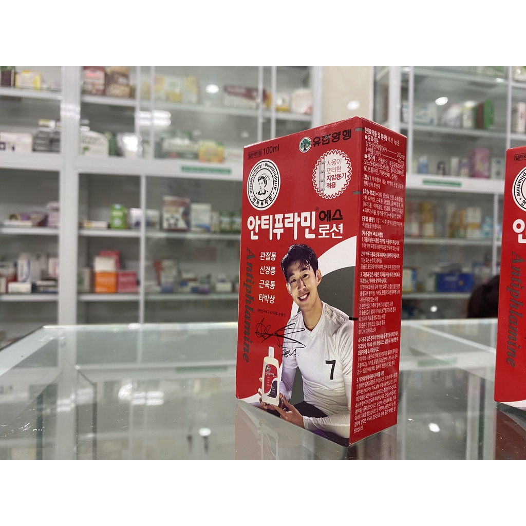 Dầu nóng xoa bóp hàn quốc Antiphlamine  chai 100ml giúp giảm đau khớp, đau cơ do vận động thể thao, bong gân