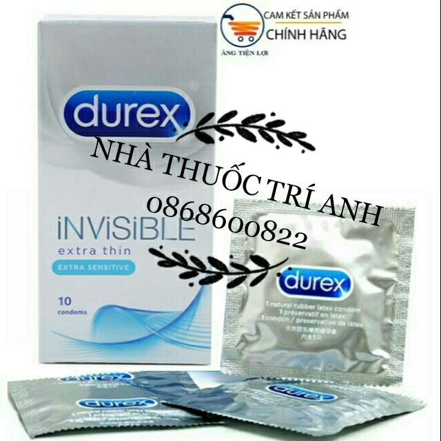 CHÍNH HÃNG , BAO CAO SU DUREX , HỘP TO LOẠI 12 CÁI