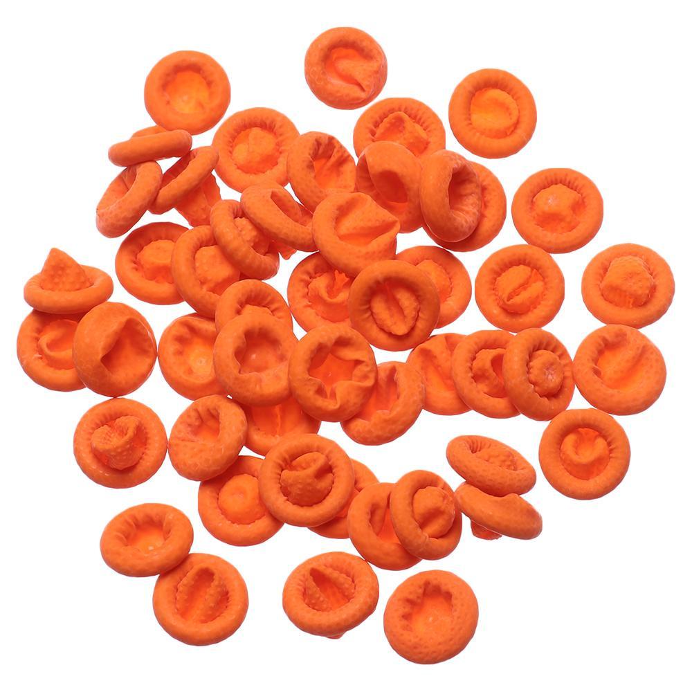 Set 100 Găng Tay Bảo Vệ Ngón Tay Màu Cam Chất Lượng Cao
