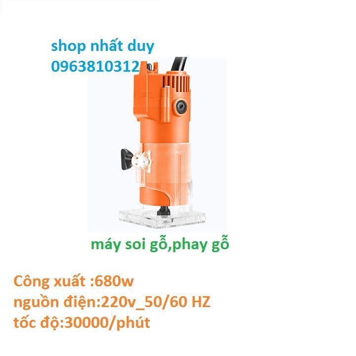 Máy soi,phay gỗ cầm tay_NIARW 680W