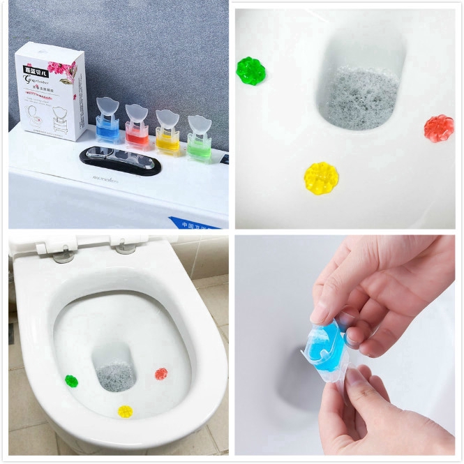 Sản phẩm gel nước rửa toilet hình bông hoa sáng tạo độc đáo