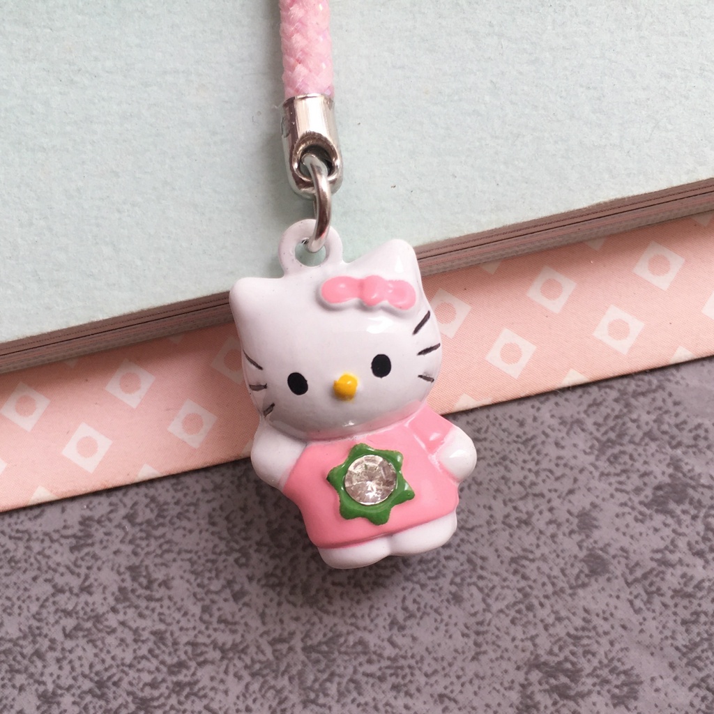 Móc Khóa Hello Kitty Mini Dễ Thương Dùng Để Trang Trí Điện Thoại
