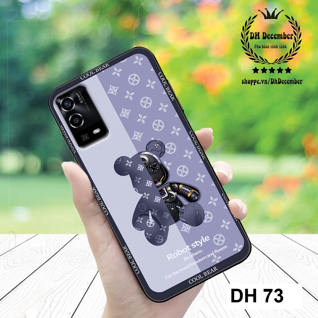 Ốp lưng OPPO A1K, A3S, A5 2020, A9 2020, A5S, A7, F9, A12, A15, A16, A31, A52, A92 in hình 3D GẤU BEER RICK-GẤUROBOTBEER