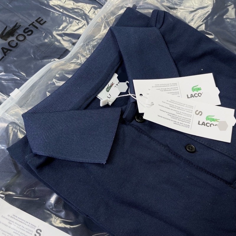 Váy polo thêu hình cá sấu dáng suông