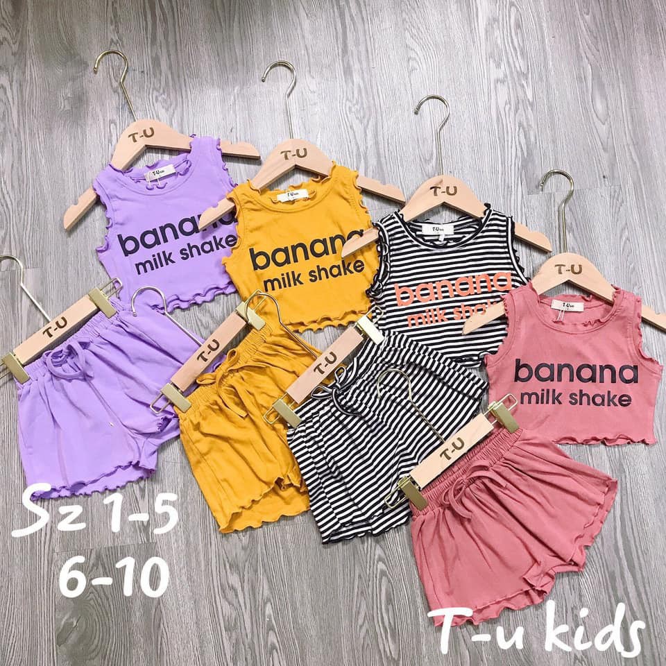 Bộ chuối banana cho bé gái