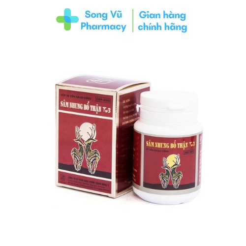 Sâm nhung bổ thận TW3 (Hộp 30 viên)