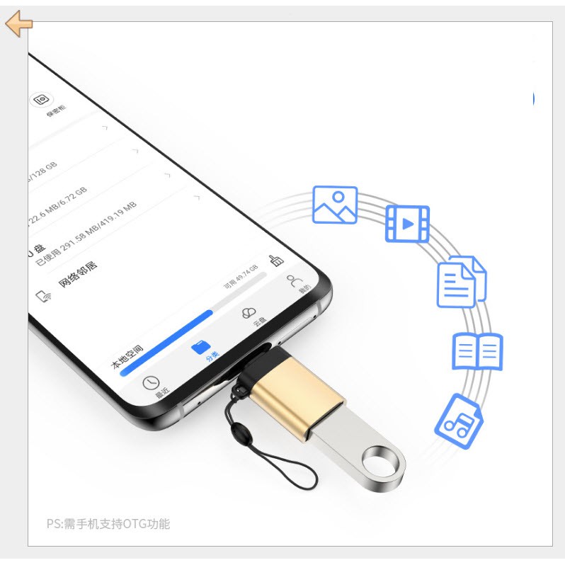 [ HCM ] ĐẦU CỔNG CHUYỂN USB 3.0 OTG [ FAMALE] SANG MICRO USB / TYPE C [ MALE ] chuẩn 3.0 NHƯ HÌNH không có dây móc