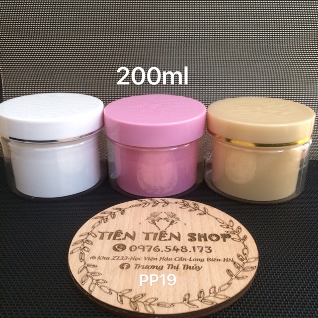 Hũ nhựa 2 lớp 200ml