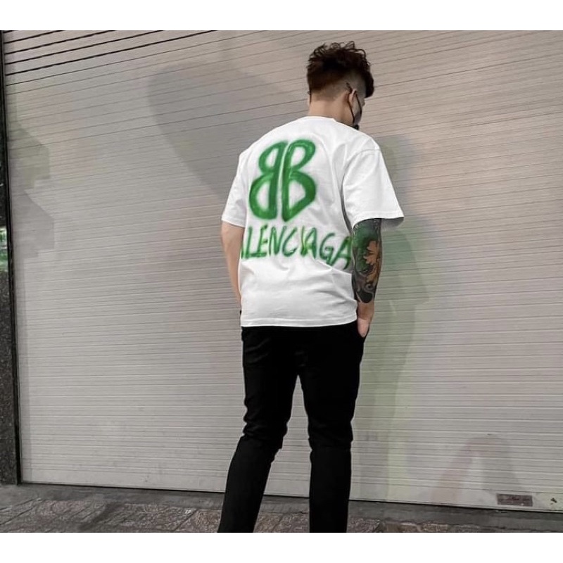 Áo phông cộc tay balen thời trang đôi, Áo cổ tròn có hoạ tiết phong cách hàn quốc cotton btshop từ 45 đến 75 kg