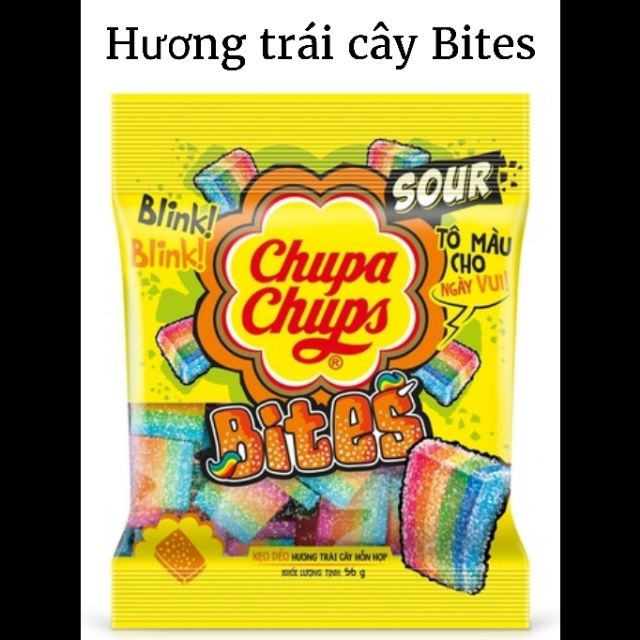 Kẹo dẻo chupa chups gói 24g (panda, cola, bites, rainbow)