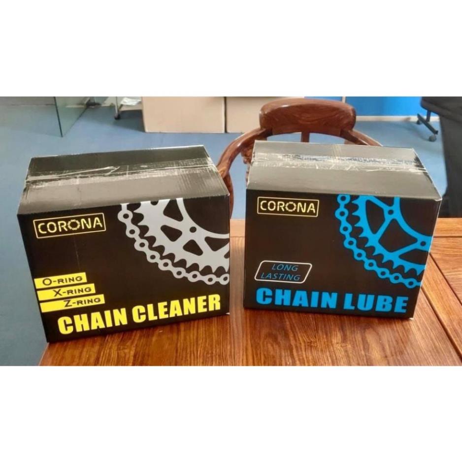 ★ Bộ 3 Bảo Dưỡng Nhựa Nhám, Dưỡng Sên, Rửa Sên Thương Hiệu Corona - Bảo vệ Nhông Sên Dĩa ★