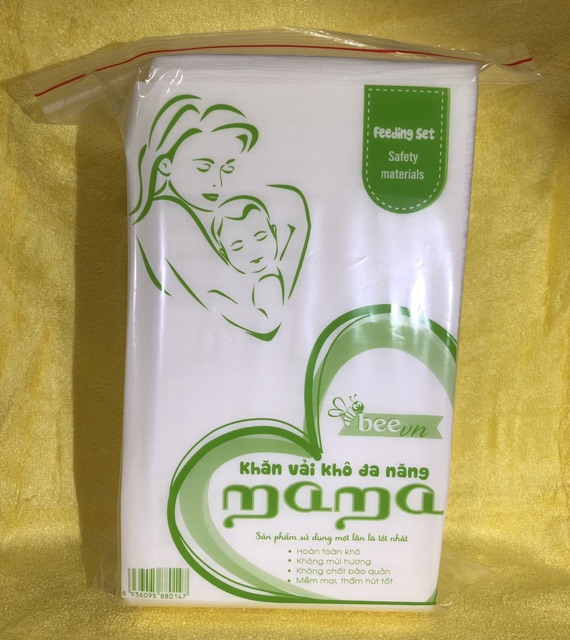 Khăn vải khô đa năng Mama 300 tờ/1 bịch