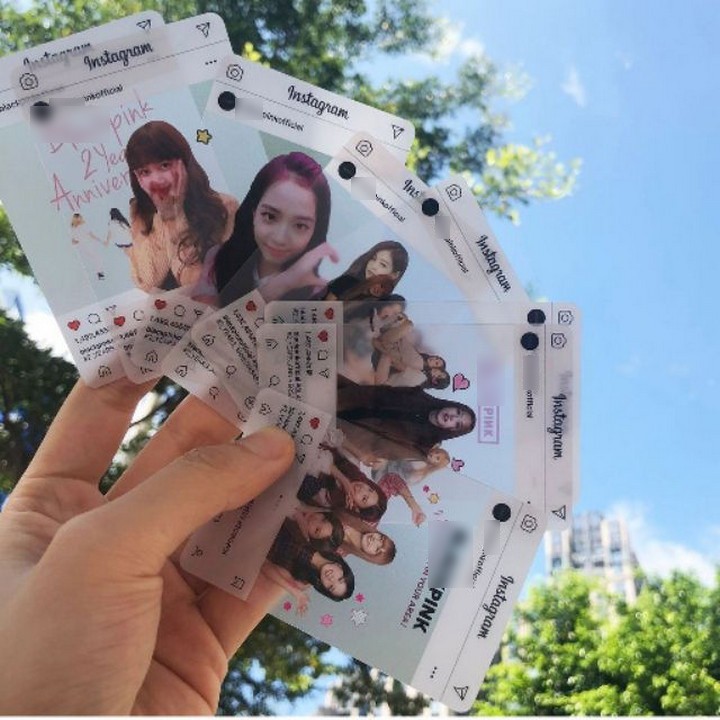 Card Blackpink JISOO JENNIE LISA ROSE phụ kiện nhóm nhạc hàn quốc