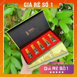 Tinh dầu dubai ❤️𝑭𝒓𝒆𝒆𝒔𝒉𝒊𝒑❤️ set 5 chai tinh dầu nước hoa dubai 5ml
