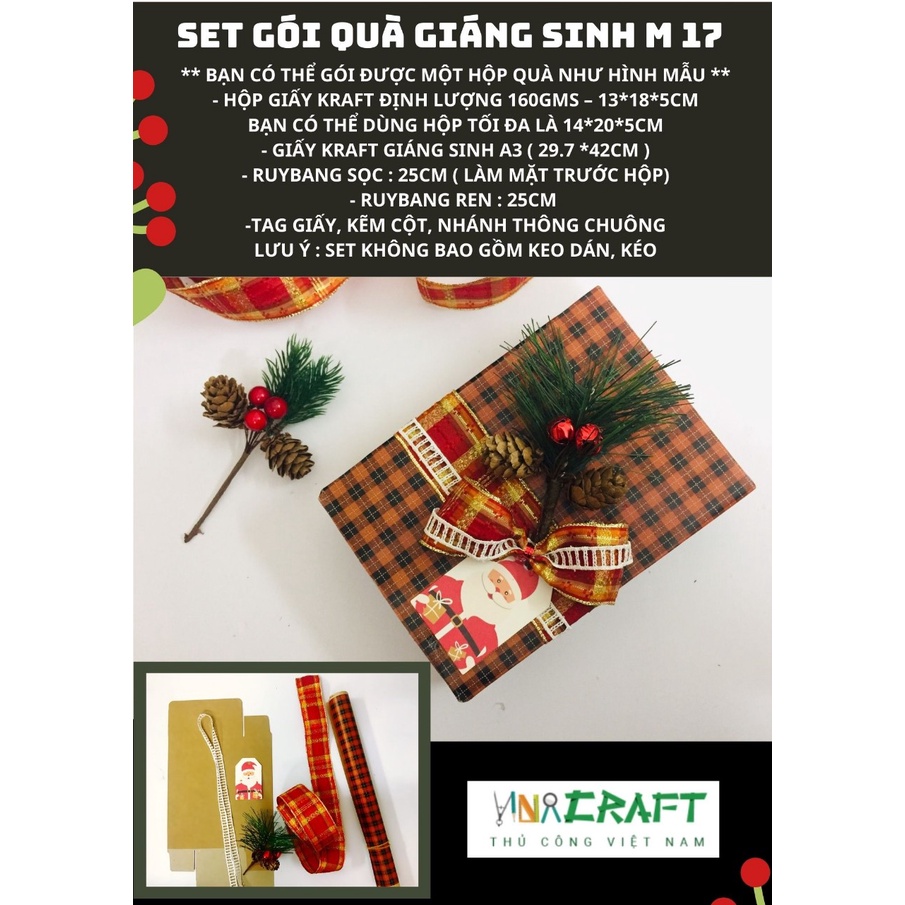 Set gói quà giáng sinh mẫu 17