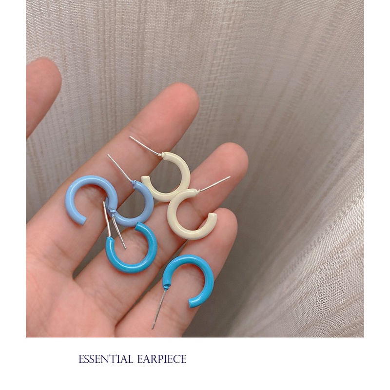 Bộ khuyên tai sáu mảnh thiết kế đơn giản thời trang cao cấp cho nữ